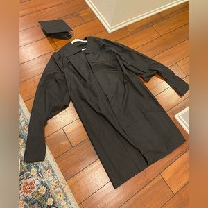 Masters Black Cap and Gown